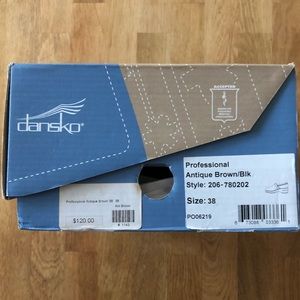 NIB Dansko professional antique brown 38